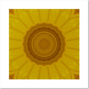 Sunflower Mandala Posters and Art